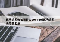 区块链龙头公司排名600446[区块链龙头股票名单]